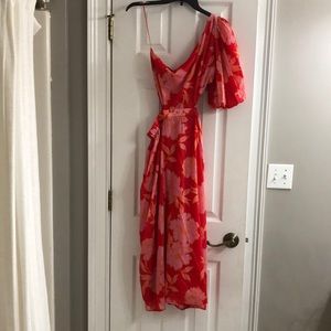 Karlie One Shoulder Midi Dress NWT